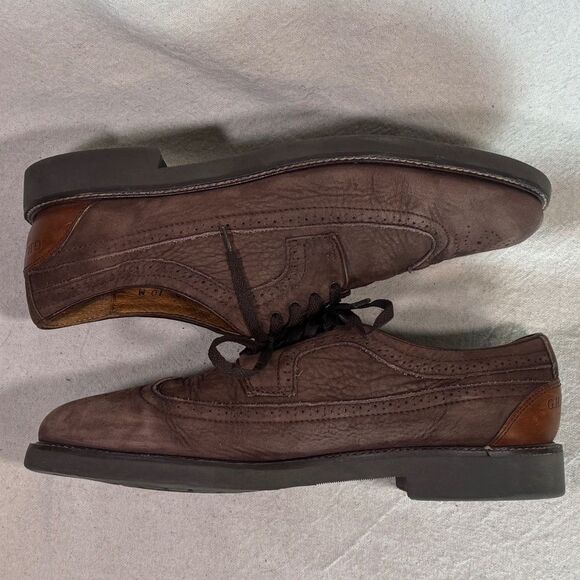 G.H. Bass & Co. Wingtip Oxford Suede Shoes Mens Size 10M - Picture 11 of 16